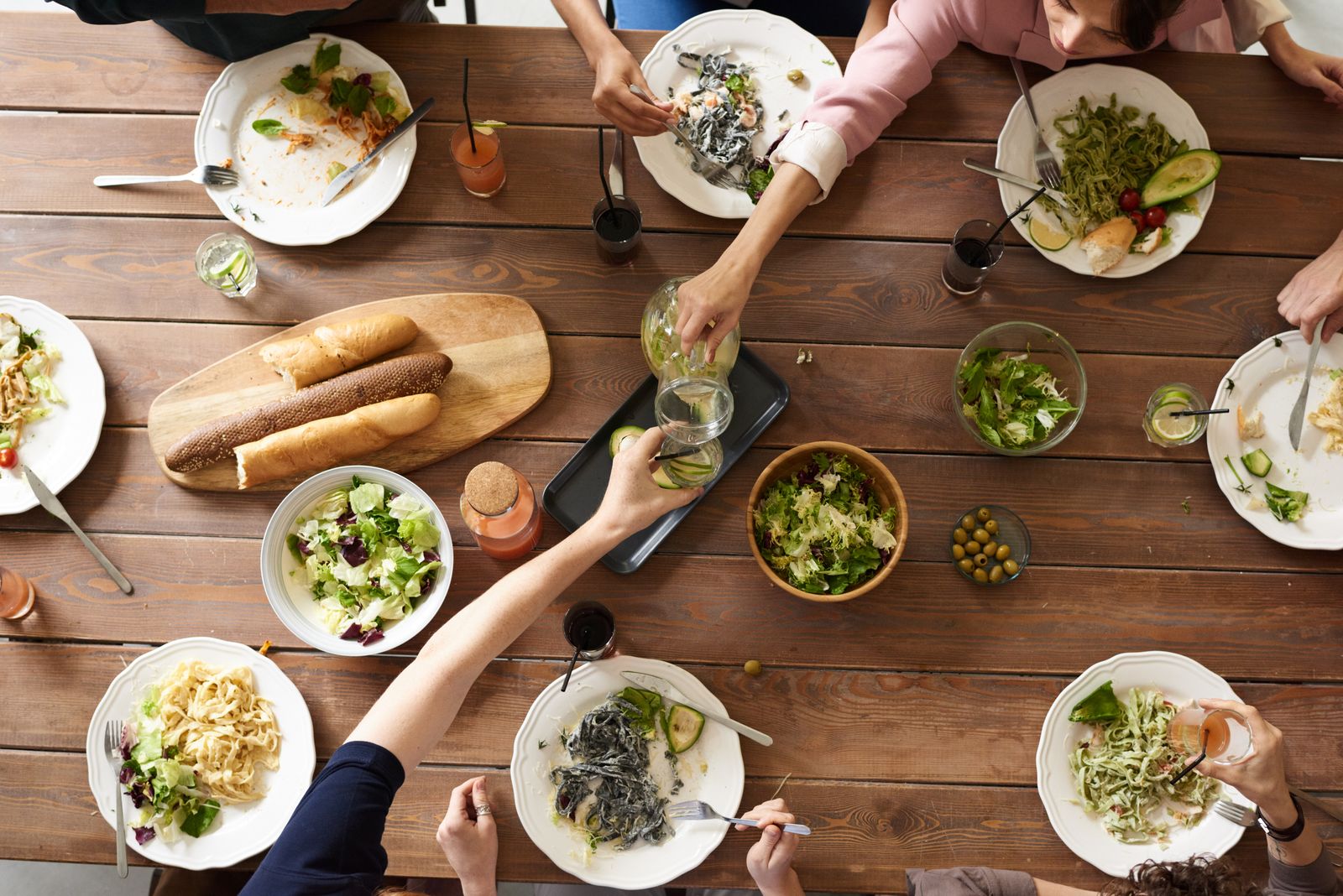 A Sunday table, set for lunch