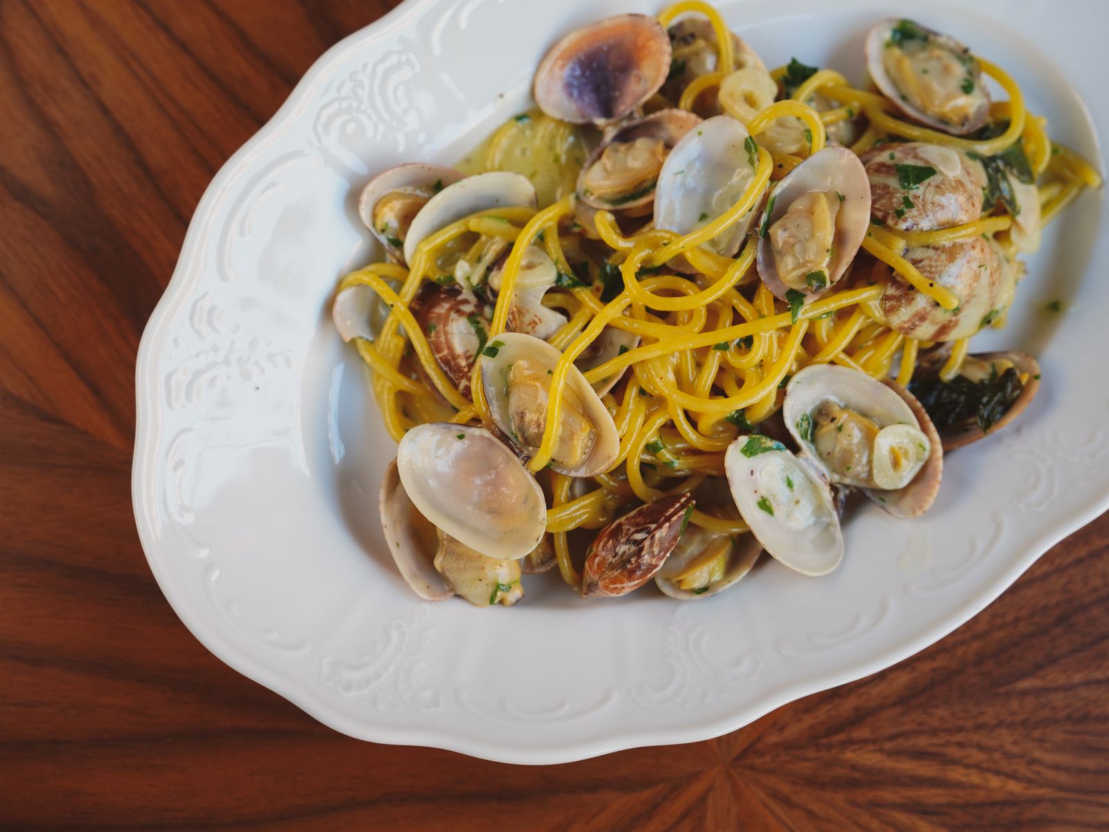 Linguine with clams