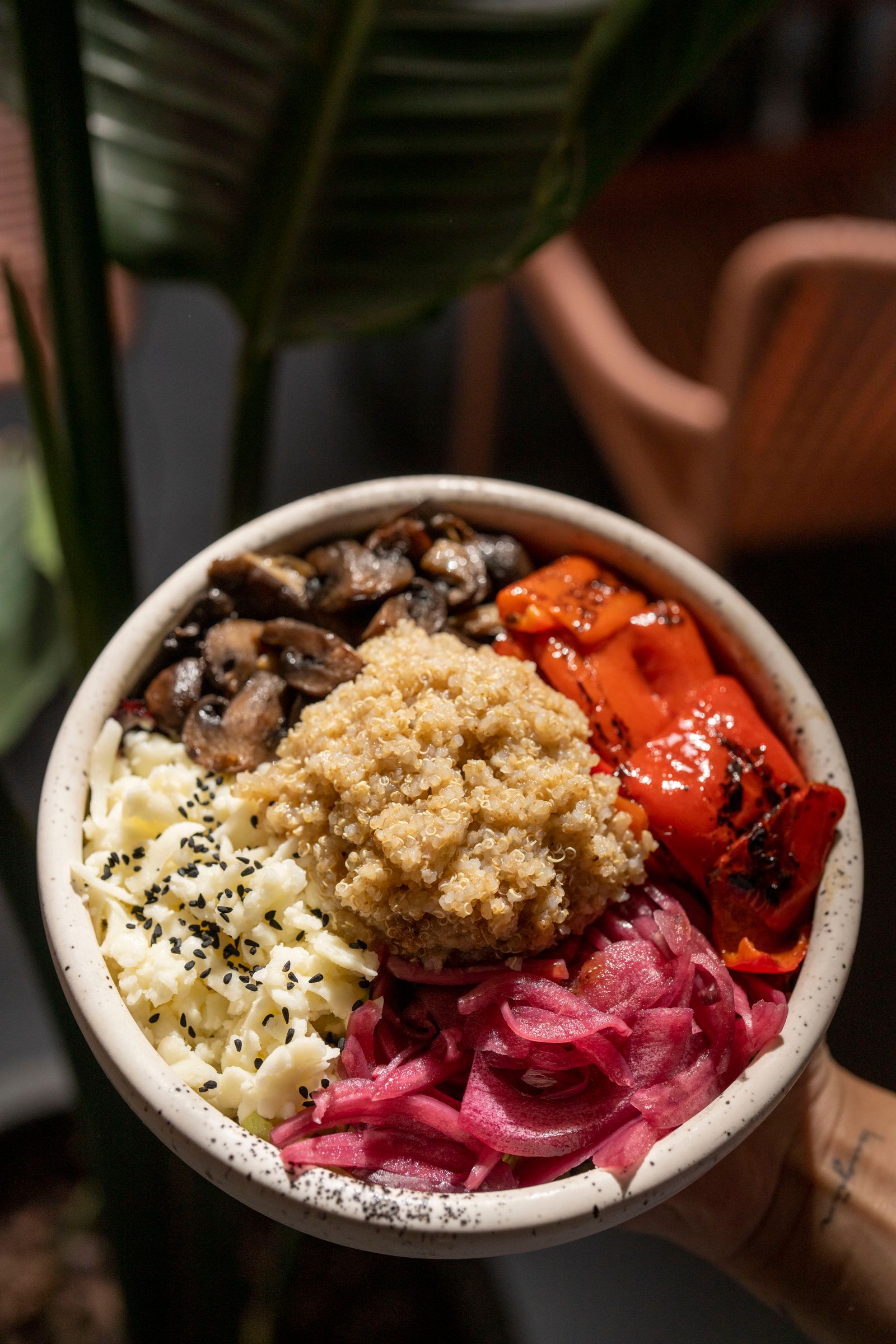 Winter quinoa bowl